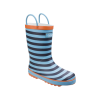 COTSWOLD CAPTAIN PULL-UP STRIPED WELLINGTON BOOT BLUE